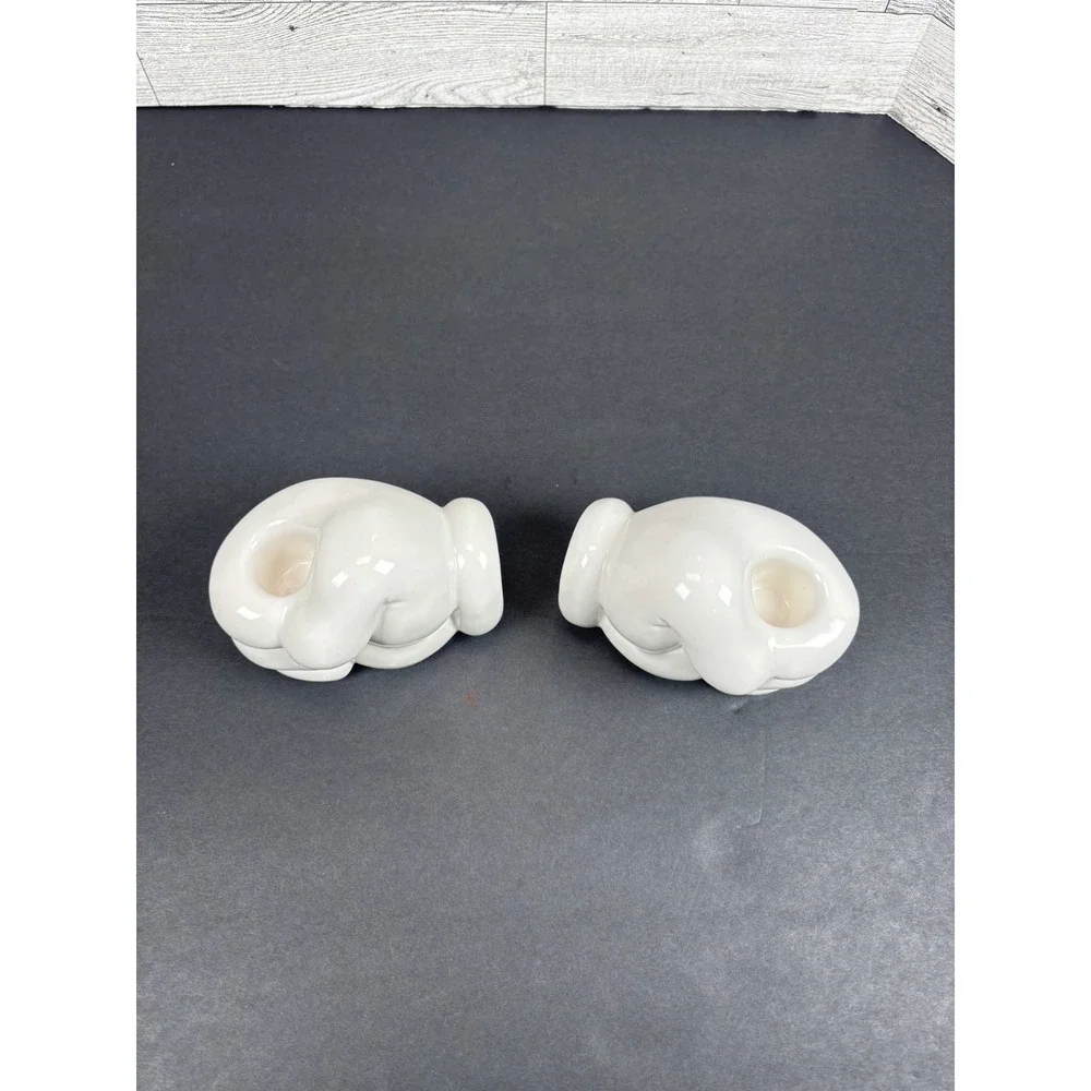Disney Treasure Craft Mickey Glove Candle Holders‎ - Pair - Mickey Mouse